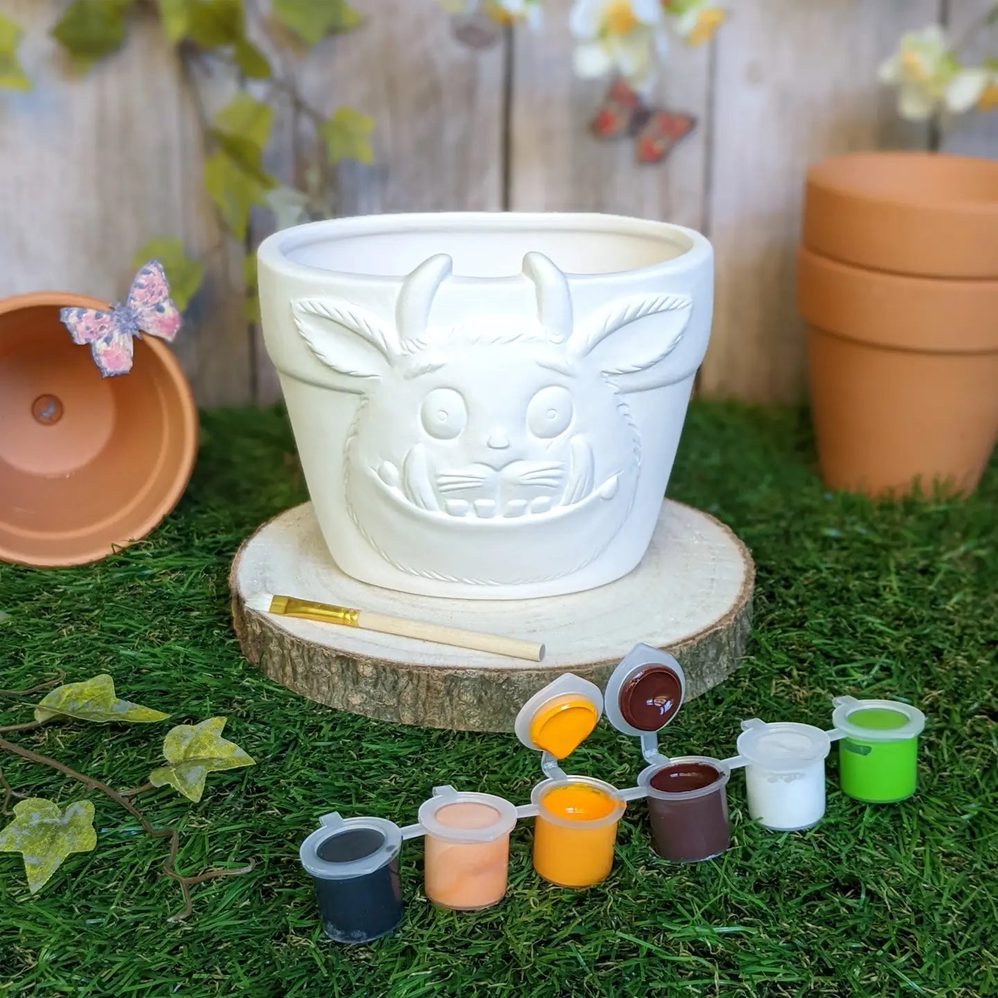 Gruffalo - paint your own plant pot - Pre Order