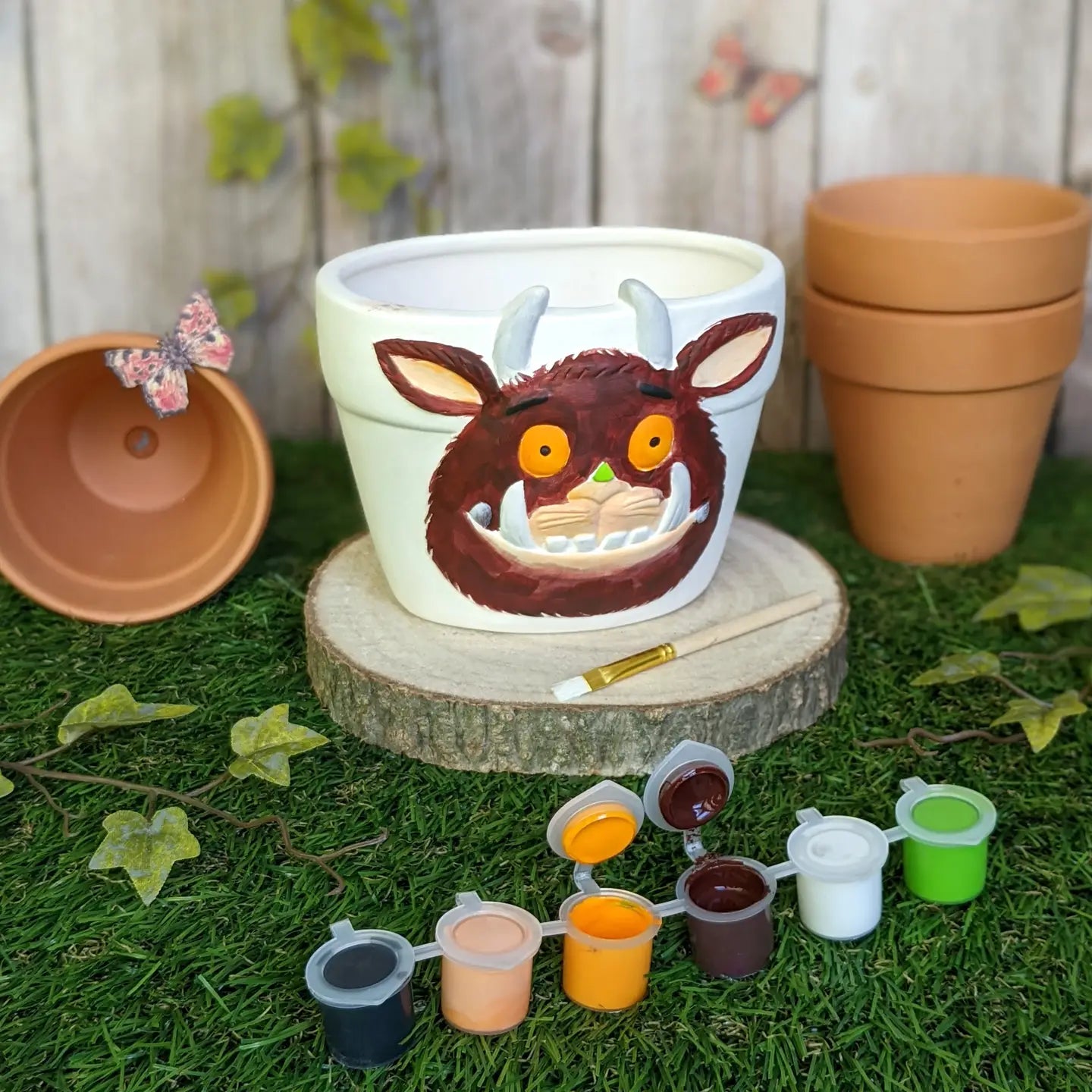 Gruffalo - paint your own plant pot - Pre Order