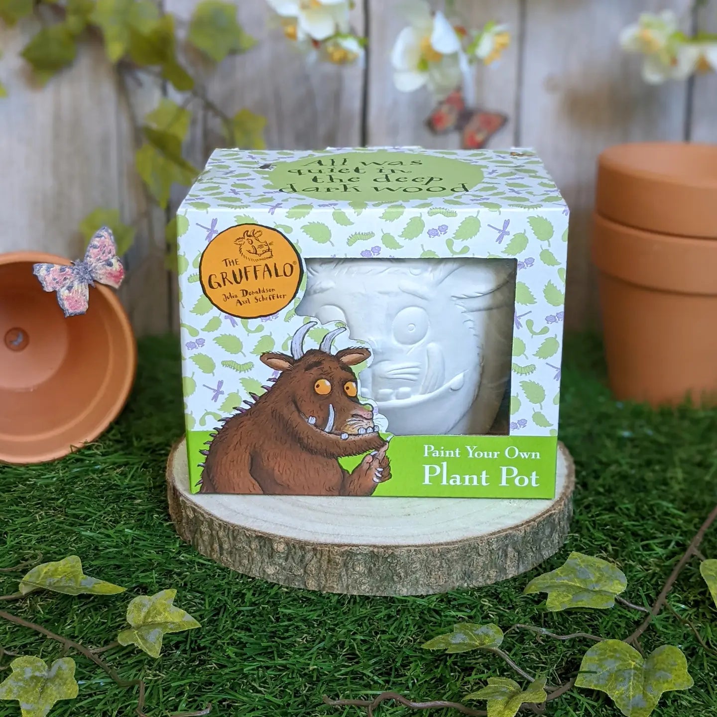 Gruffalo - paint your own plant pot - Pre Order